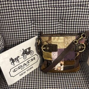 Coach Multicolor Patchwork Shoulder Bag